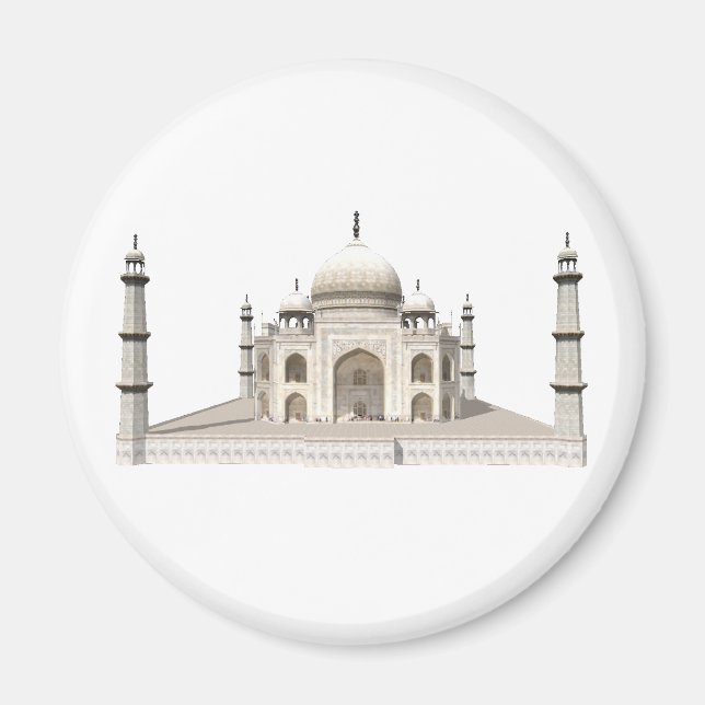 The Taj Mahal: 3D Model: Magnet (Front)