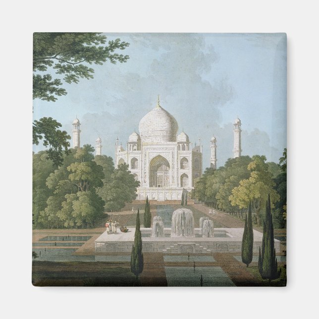 The Taj Mahal, Agra, from the Garden Magnet (Front)