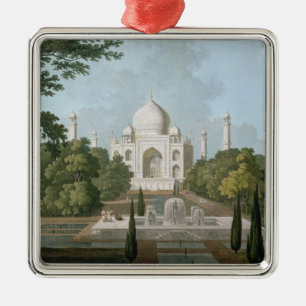 The Taj Mahal, Agra, from the Garden Metal Tree Decoration