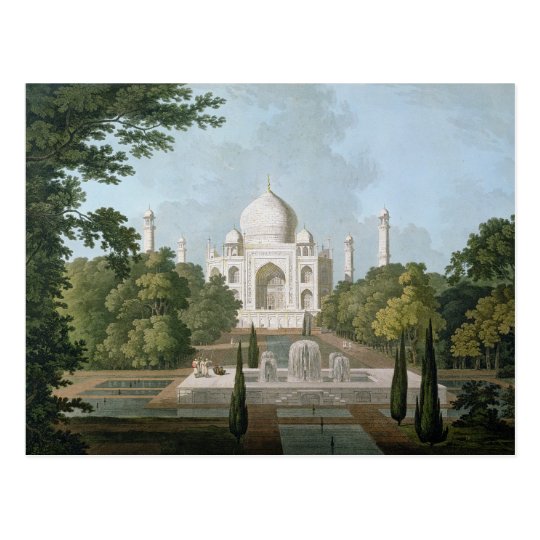 The Taj Mahal, Agra, from the Garden Postcard