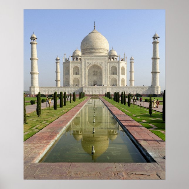 The Taj Mahal, Agra, Uttar Pradesh, India, Poster (Front)