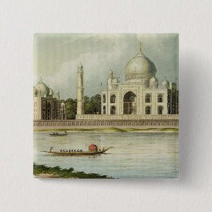 The Taj Mahal, Tomb of the Emperor Shah Jehan and 15 Cm Square Badge