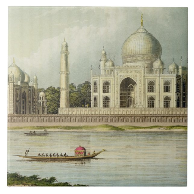 The Taj Mahal, Tomb of the Emperor Shah Jehan and Tile (Front)