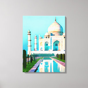 The Taj Mahal Under a Dawn Sky Canvas Print