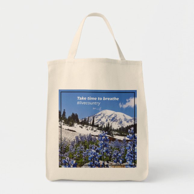 The Take Time to Breathe Tote Bag (Front)