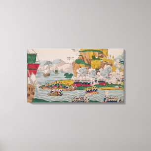 The Taking of Algiers by the French Canvas Print