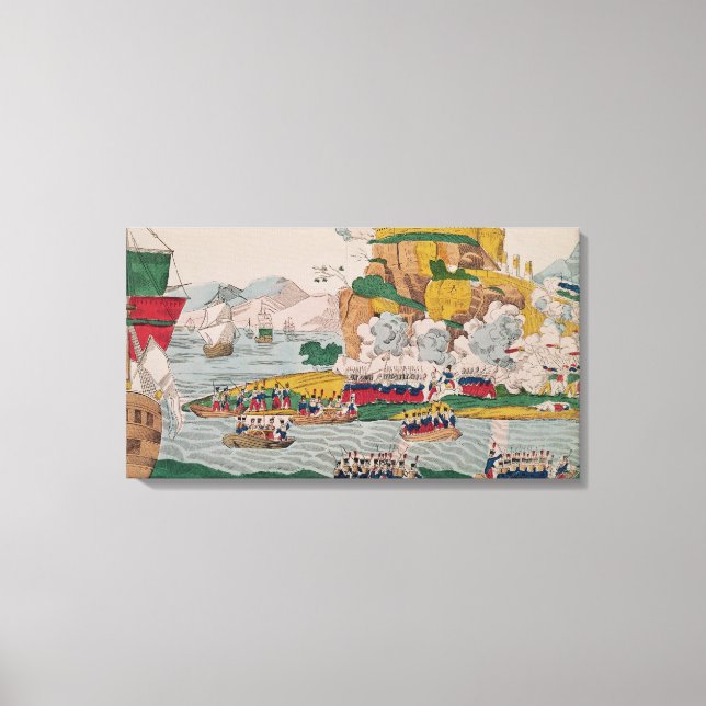 The Taking of Algiers by the French Canvas Print (Front)