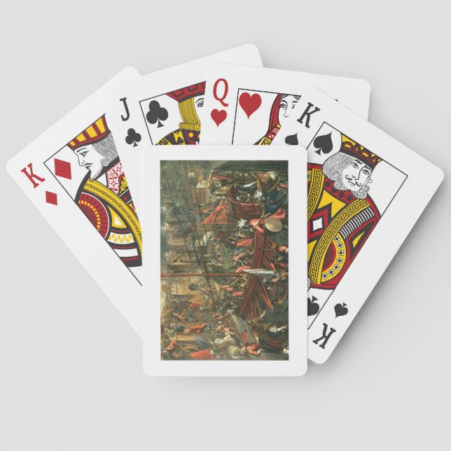The Taking of Constantinople (oil on canvas) Playing Cards (Back)