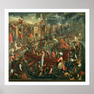 The Taking of Constantinople (oil on canvas) Poster