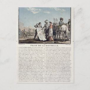 The taking of La Rochelle from the Protestants, 16 Postcard