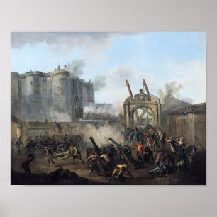 The Taking of the Bastille, 14th July 1789 Poster