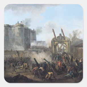 The Taking of the Bastille, 14th July 1789 Square Sticker