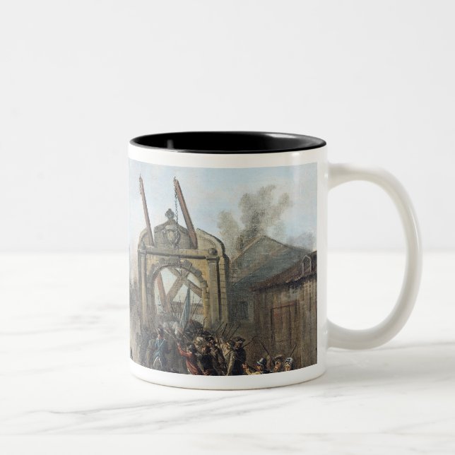 The Taking of the Bastille, 14th July 1789 Two-Tone Coffee Mug (Right)