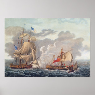 The Taking of the English Vessel 'The Java' Poster