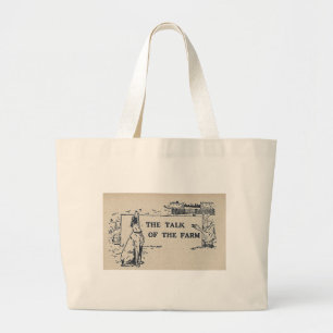 The Talk of the Farm Large Tote Bag