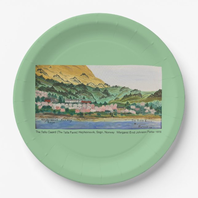 The Talle Gaard (The Talla Farm) '78 MEJP Paper Plate (Front)