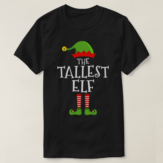 The tallest funny christmas matching family pajama T-Shirt (Design Front)
