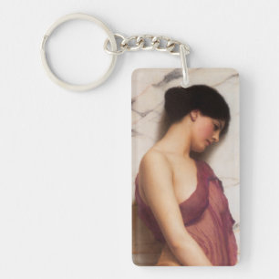 The Tambourine Girl by John William Godward Key Ring