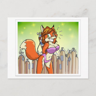 The Tank Model Vixen Postcard