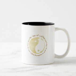 the tao of coffee Two-Tone coffee mug