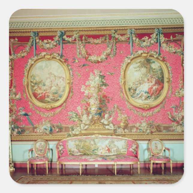 The Tapestry Room, c.1763 Square Sticker (Front)