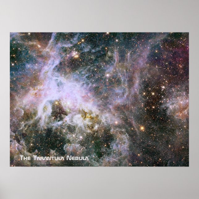The Tarantula Nebula - Frame 4 With Title Poster (Front)