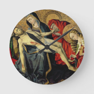 The Tarascon Pieta, Provencal School (oil on panel Round Clock