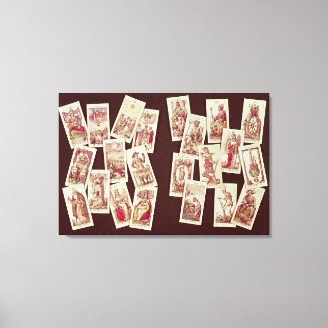 The tarot cards of the Major Arcana Canvas Print (Front)