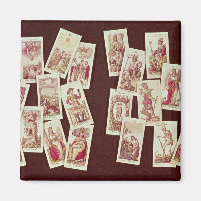 The tarot cards of the Major Arcana Magnet (Front)