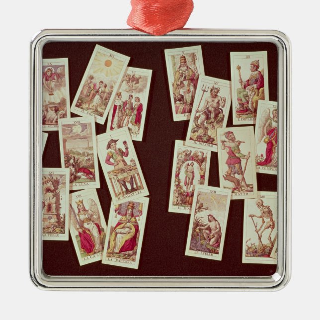 The tarot cards of the Major Arcana Metal Tree Decoration (Front)
