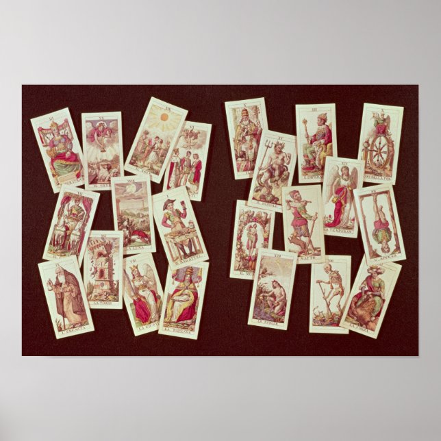 The tarot cards of the Major Arcana Poster (Front)