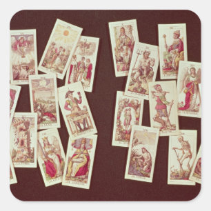 The tarot cards of the Major Arcana Square Sticker