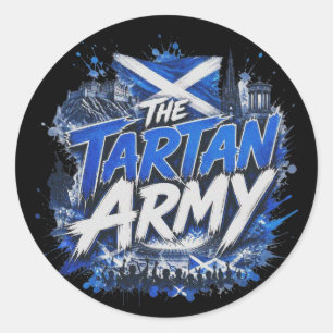 The Tartan Army - Scotland national team nickname Classic Round Sticker