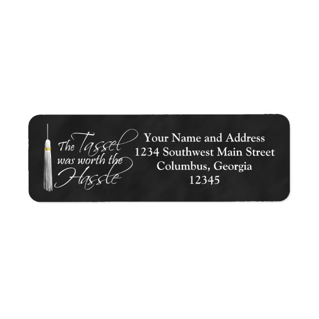 The Tassel Was Worth the Hassle (Front)