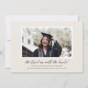 The Tassel Was Worth The Hassle Script Graduation Announcement