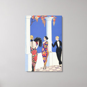 The Taste of Shawls, 1922 (pochoir print) Canvas Print