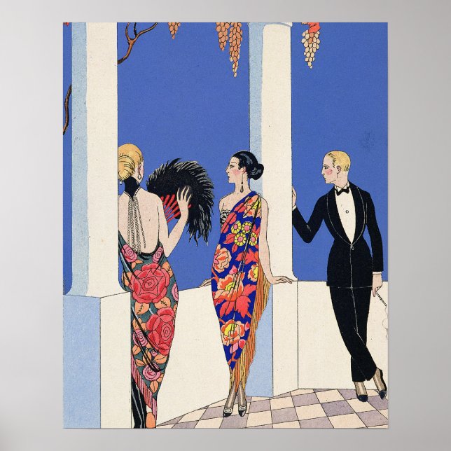 The Taste of Shawls, 1922 (pochoir print) Poster (Front)