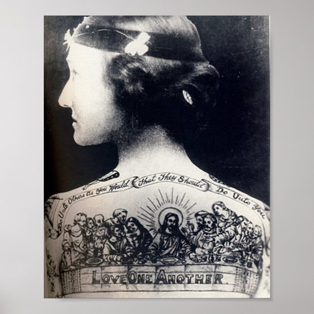 The tattooed flapper - love one another poster (Front)