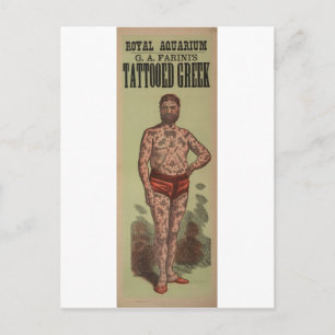 The Tattooed Greek Postcard