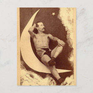 The Tattooed Man In The Moon Postcard