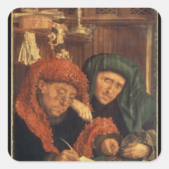 The Tax Collectors, 1550 Square Sticker (Front)