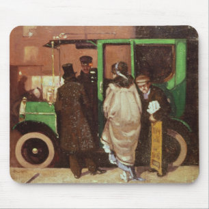 The Taxi Cab, c.1908-10 Mouse Mat