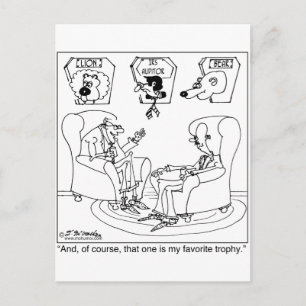 The Taxidermist & The IRS Auditor Postcard