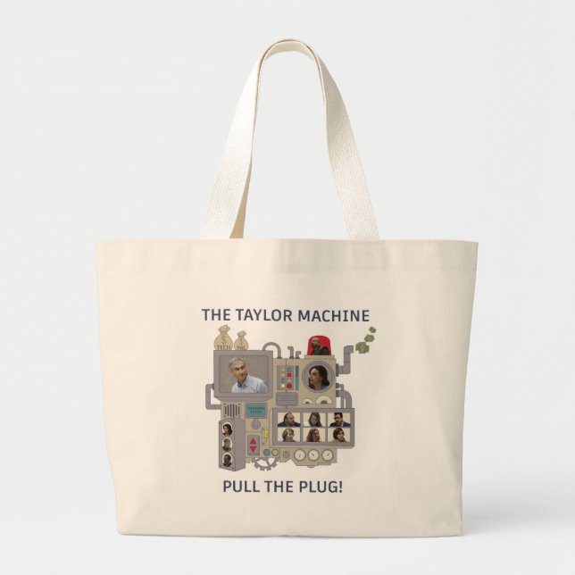 The Taylor Machine Large Tote Bag (Front)