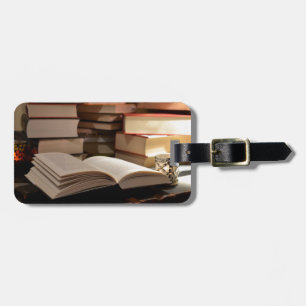 The TBR Book Stack Luggage Tag