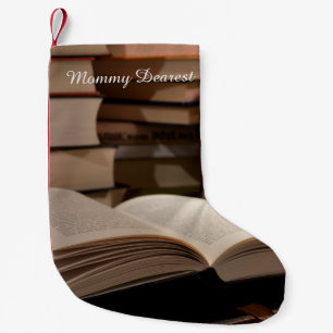 The TBR Book Stack Small Christmas Stocking