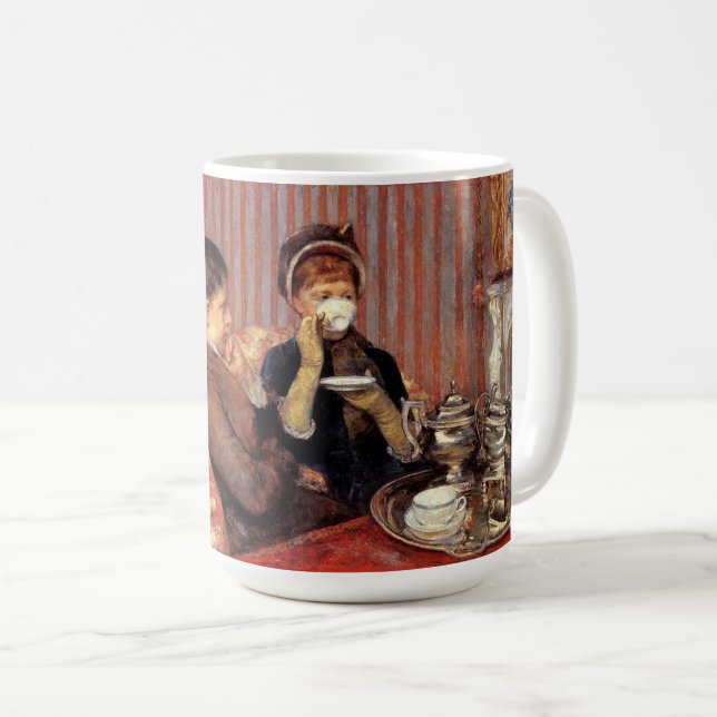 The Tea by Mary Cassatt Mug (Front Right)