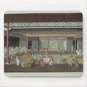 The Tea Depot (gouache on silk) Mouse Mat