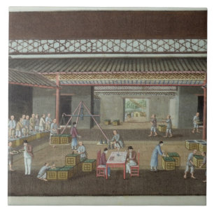 The Tea Depot (gouache on silk) Tile