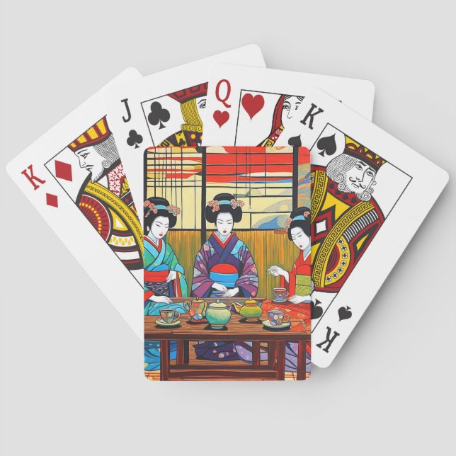 The Tea Drinkers Playing Cards (Back)